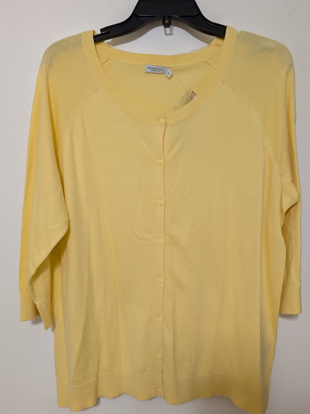 Reitmans Pale Yellow Button-Up Women's Cardigan